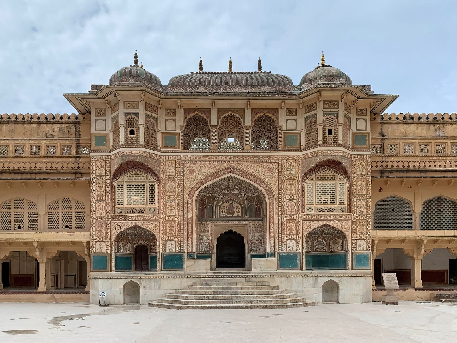 The painted Ganesh Pol gateway inside Amber Fort, Amer