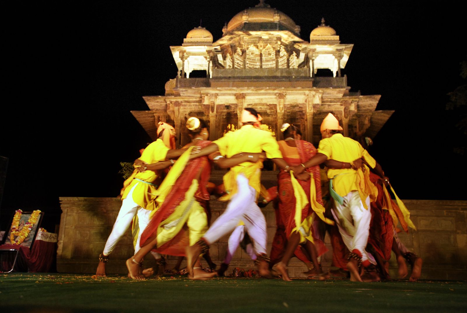 A festival procession in the old town of Bundi below the Garh Palace