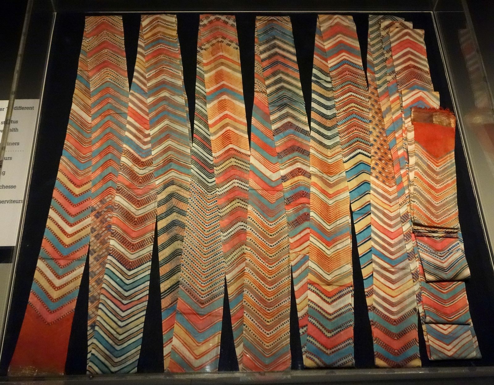 Leheriya-dyed turbans in their bright zigzag wave pattern