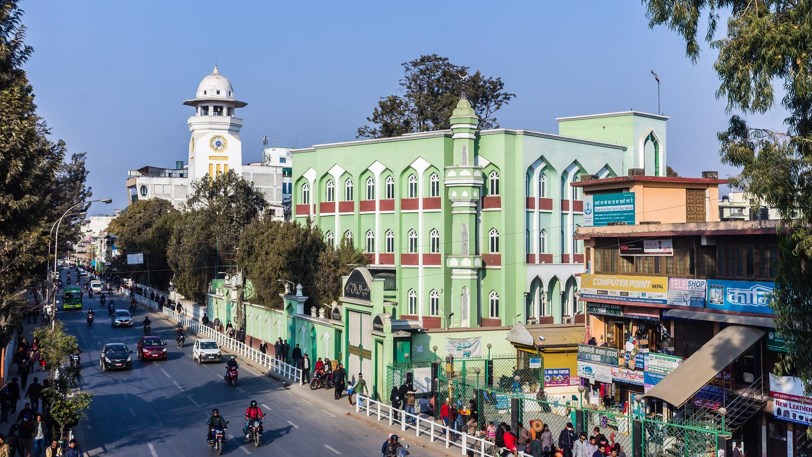 The Ghanta Ghar clock tower in Jodhpur's old city market