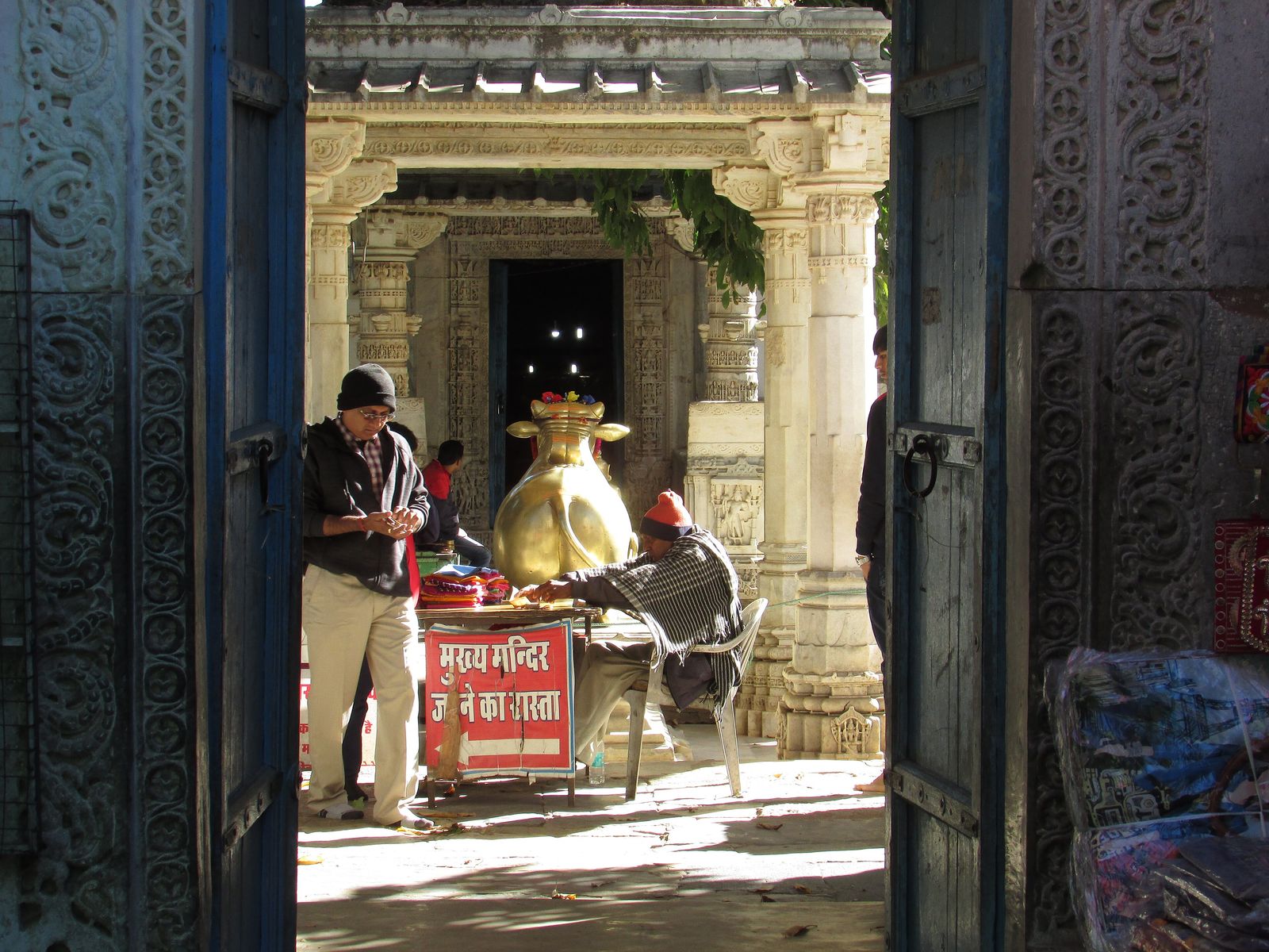 A temple at Achalgarh on the hilltop near Mount Abu