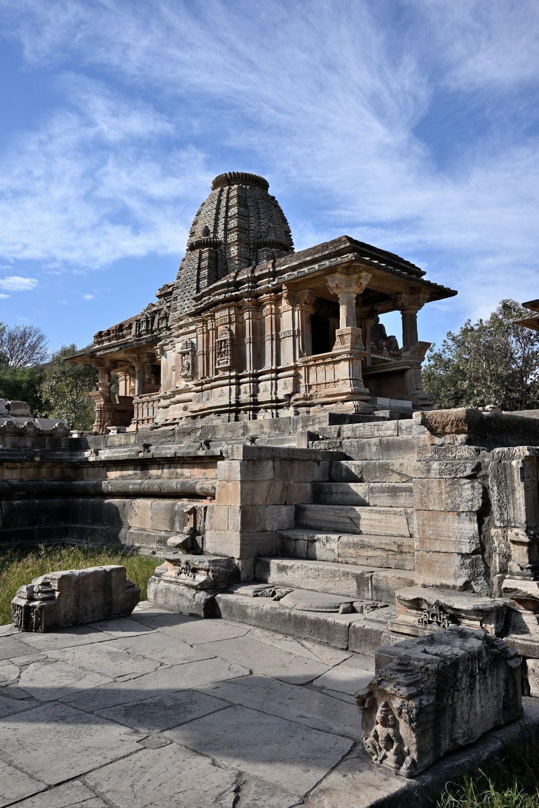 The carved Sas-Bahu temples at Nagda in the Aravalli hills north of Udaipur