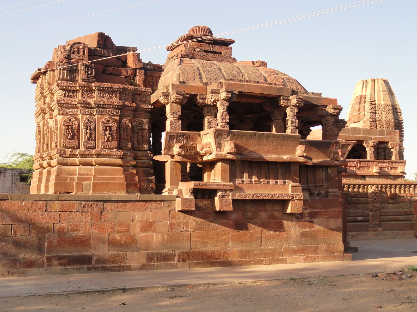 Carved sandstone temples of the eighth to twelfth centuries at Osian