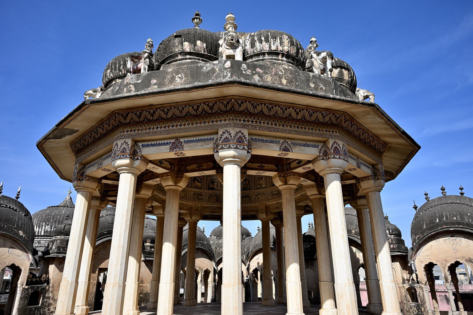 The painted chhatri of Seth Anantram Podar in Ramgarh Shekhawati
